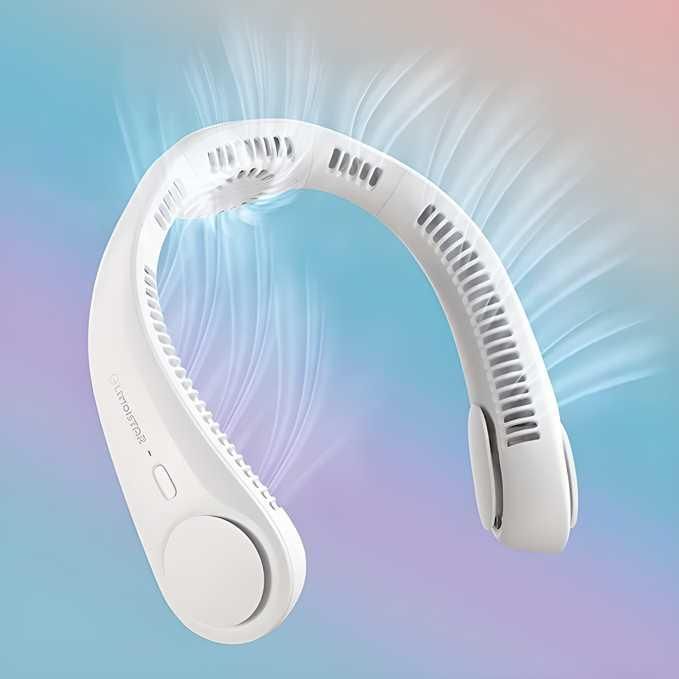 Ultimate 79 mAh Portable Neck Fan – 5200 Outlets for 360° Cooling!