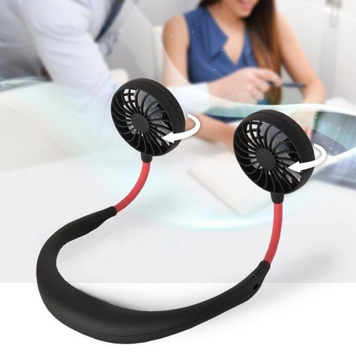Rechargeable Hands-Free Neck Fan – 3-Speed Portable Cooling Solution