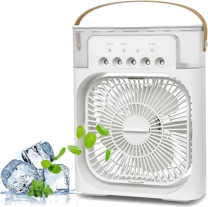 Portable USB Air Cooler Fan – Rechargeable Electric Fan for Personal Cooling