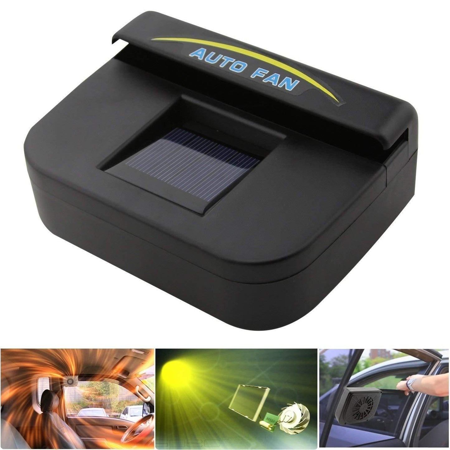 Solar-Powered Auto Air Vent Cool Fan – Stay Cool on the Go!