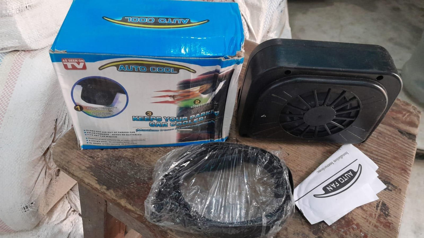 Solar-Powered Auto Air Vent Cool Fan – Stay Cool on the Go!