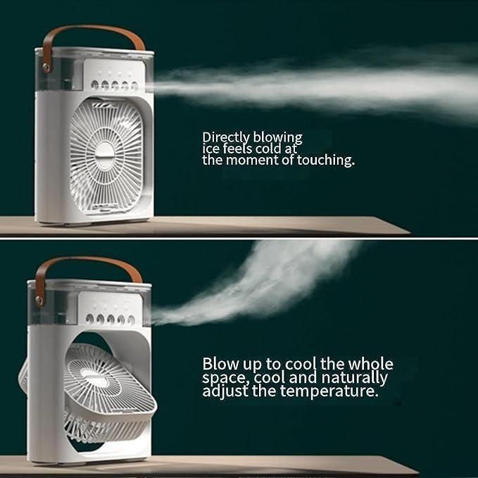 Portable USB Air Cooler Fan – Rechargeable Electric Fan for Personal Cooling