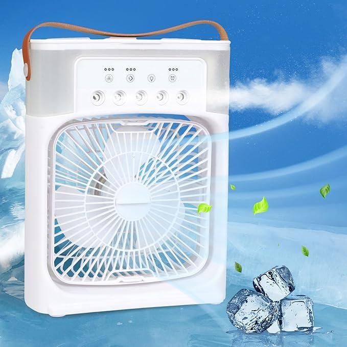 Portable USB Air Cooler Fan – Rechargeable Electric Fan for Personal Cooling