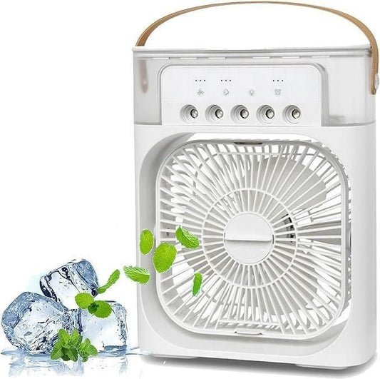 Portable USB Air Cooler Fan – Rechargeable Electric Fan for Personal Cooling