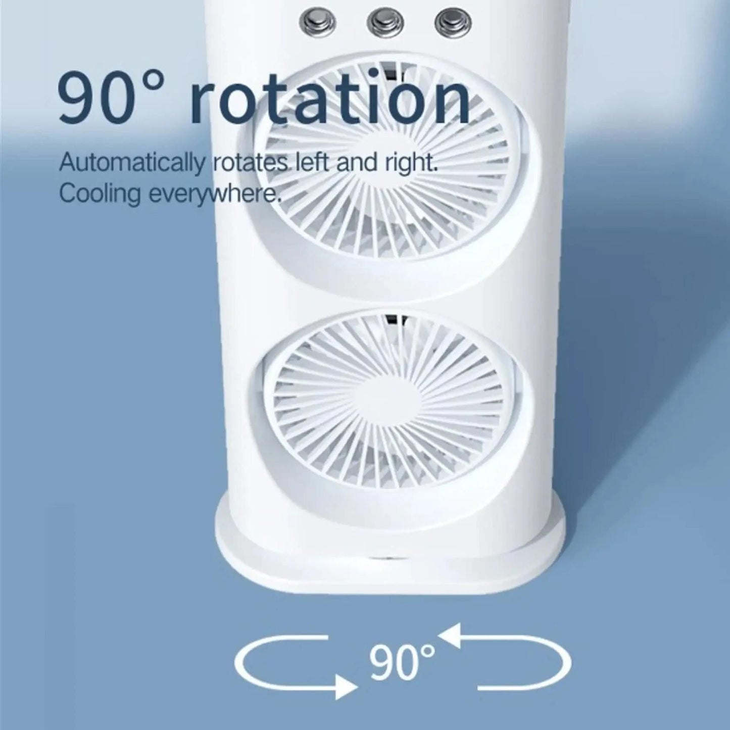 Double-Ended Spray Fan | Portable Mist Cooling & Electric Fan