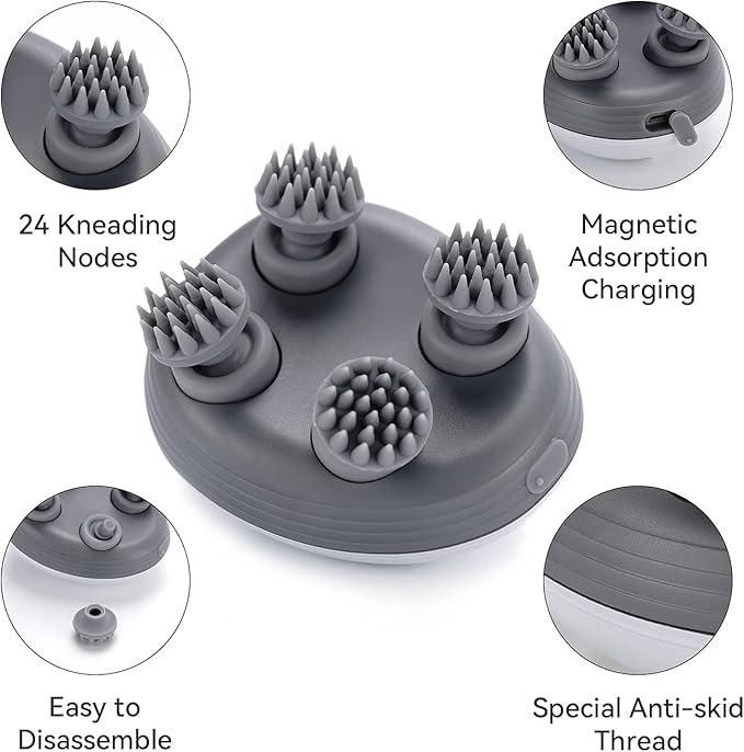 Electric Handheld Massager | Relaxing Body, Head, and Scalp Massager for Home & Travel